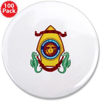 CL - M01 - 01 - Marine Corps Base Camp Lejeune - 3.5" Button (100 pack) - Click Image to Close